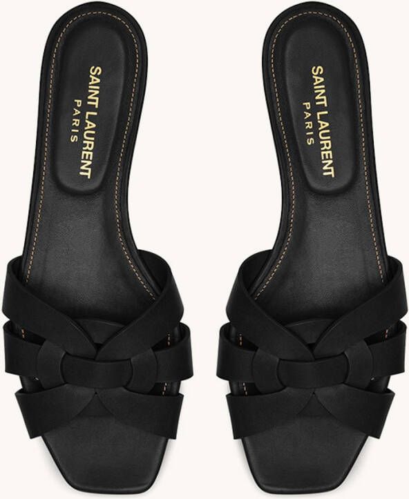 Saint Laurent Tribute slipper van kalfsleer