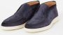 SANTONI Instappers Heren 17823 Maat: 10 5 Materiaal: Suède Kleur: Donkerblauw - Thumbnail 8