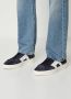 Santoni Donkerblauwe en witte dubbele gespschoen Blauw Heren - Thumbnail 9