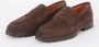 SANTONI Loafers Heren Sue Penny Loafer Gz Maat: 11 Materiaal: Suède Kleur: Bruin - Thumbnail 5