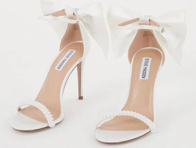 Steve Madden Bellarosa-P sandalette van satijn met strass