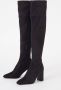 Steve Madden Somerville suède overknee laarzen zwart - Thumbnail 10