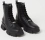 Steve Madden Chunky Sole Leren Laarzen Black Dames - Thumbnail 13