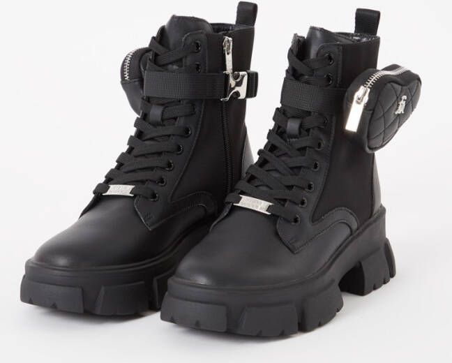 Steve Madden Tanker-H biker boot met afneembaar etui