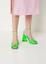 The Attico Flat Sandals Green Dames - Thumbnail 6