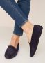 TOD'S Handgemaakte Blauwe Suède Mocassin Schoenen Blue Dames - Thumbnail 2