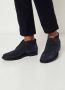 TOD'S Blauwe Suède Enkellaarzen met Geëmbosseerd Monogram Blue Heren - Thumbnail 5
