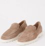 TOD'S Suède instaploafers met iconisch monogram Brown Heren - Thumbnail 3