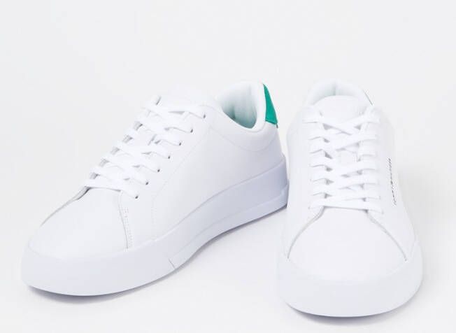 Tommy Hilfiger Court sneaker van leer met suède details en logo