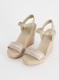 TOMMY HILFIGER Sandalen Dames Seasonal Webbing Wedge Maat: 40 Materiaal: Leer Kleur: Beige - Thumbnail 14