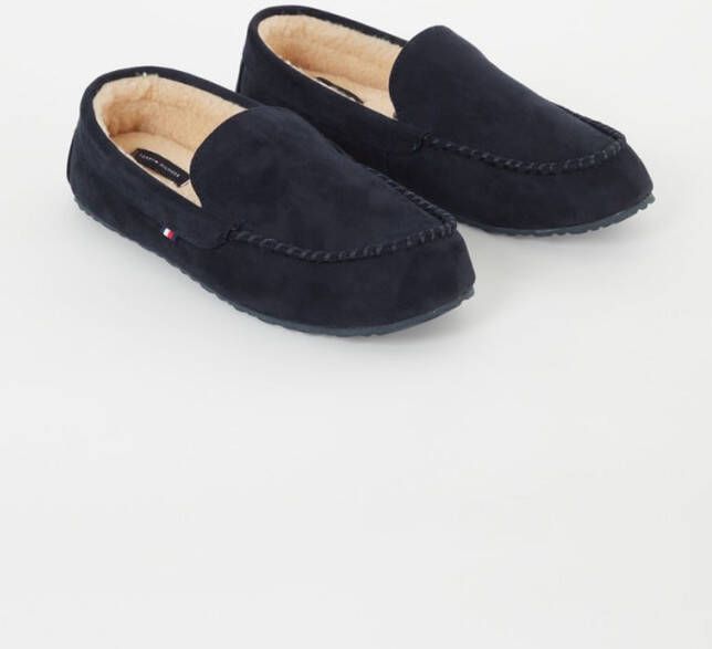 Tommy Hilfiger Driver pantoffel met imitatiebont