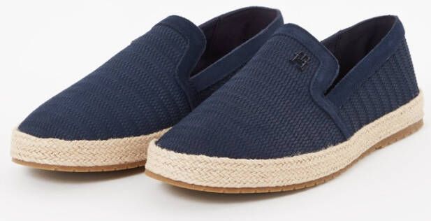 Tommy Hilfiger Espadrille van suède met structuur