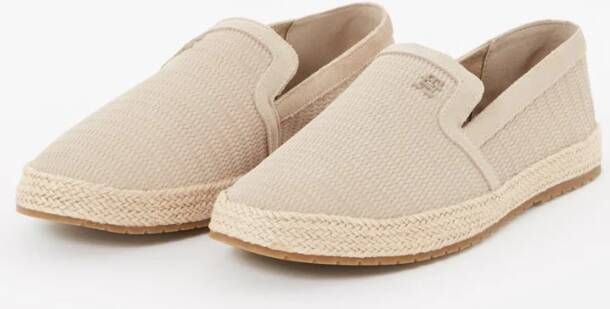 Tommy Hilfiger Espadrille van suède met structuur