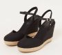 TOMMY HILFIGER Espadrilles Dames Basic Closed Toe High Wedge Maat: 38 Materiaal: Canvas Kleur: Zwart - Thumbnail 9