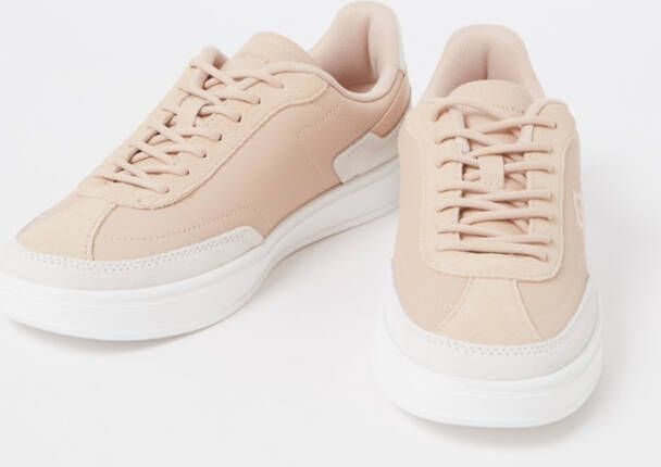 Tommy Hilfiger Heritage Court sneaker van leer met suède details
