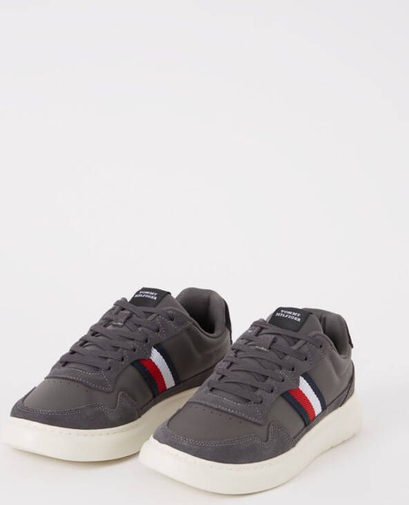 Tommy Hilfiger Light Cupsole sneaker van leer met suède details