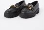 Tommy Hilfiger Pennyloafers in leer met labeldetail model 'CHAIN CHUNKY' - Thumbnail 6