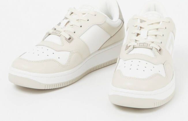 Tommy Hilfiger Retro Basket sneaker met leren details