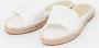 Tommy Hilfiger Witte Canvas Espadrille Slides - Thumbnail 4
