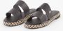 Tommy Hilfiger Sandalen van leer met labelapplicatie - Thumbnail 4