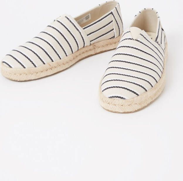 TOMS Alpargata 2-0 espadrille van canvas met streepprint