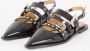 TORAL Slingbacks Dames Madison Maat: 40 Materiaal: Lak Kleur: Zwart - Thumbnail 9