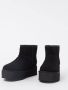 UGG Classic Mini Platform 1134991 BLK Vrouwen Zwart Laarzen Sneeuw laarzen - Thumbnail 8