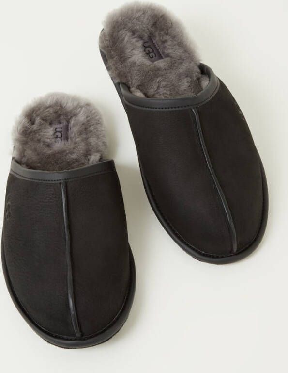 Ugg Scuff pantoffel van leer met schapenvacht