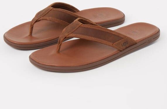 UGG SEASIDE FLIP LEATHER M Volwassenen Heren slippers Kleur: Bruin - Foto 5