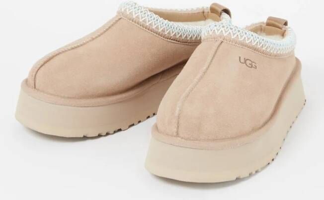 Ugg Tazz instapper van suède met schapenvacht