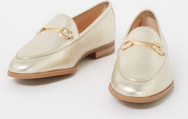 Unisa Dalcy loafer met metallic finish