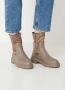 Bruin Tinten Fluor Enkelboots Enkellaarsjes Dames Taupe - Thumbnail 11