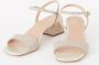 Unisa Metallic Leren Vierkante Zool Sandalen Gray Dames - Thumbnail 3