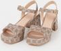 Unisa NEY_24_EVM MUMM dames sandalen gekleed metallic - Thumbnail 2
