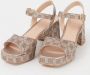 UNISA Sandalen Dames Ney_24 Maat: 41 Materiaal: Leatherlook Kleur: Goud - Thumbnail 8