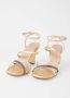 Unisa Sissi sandalette van leer met metallic finish - Thumbnail 8