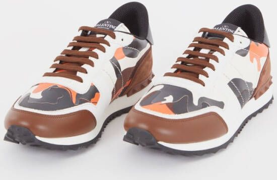 Valentino Rockrunner sneaker met suède en leren details