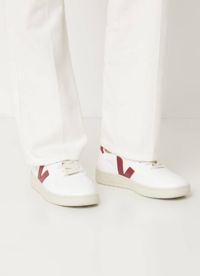 Veja V-10 CWL sneaker van leer met logo