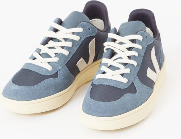 Veja V-10 Ripstop sneaker met suède details