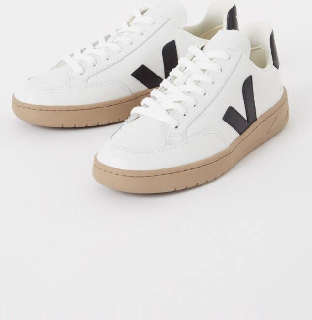 Veja V-12 sneaker van leer met logo