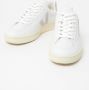 Veja Witte Leren Sneakers Ronde Neus Logo White - Thumbnail 12