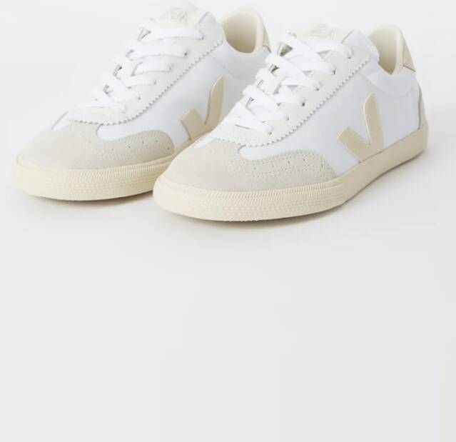 Veja Volley sneaker van canvas met suède details