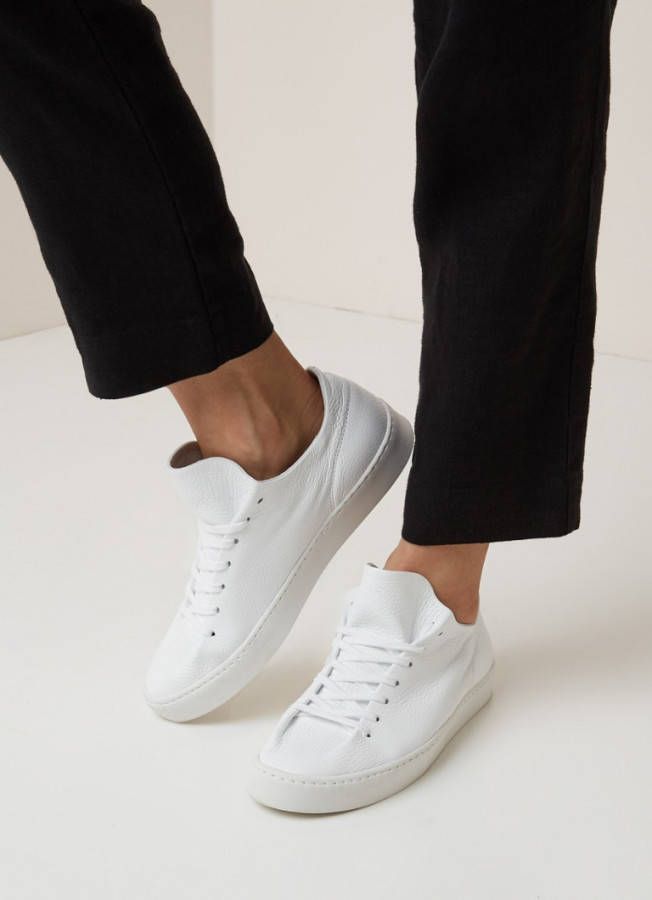 Whistles Folly sneaker van leer
