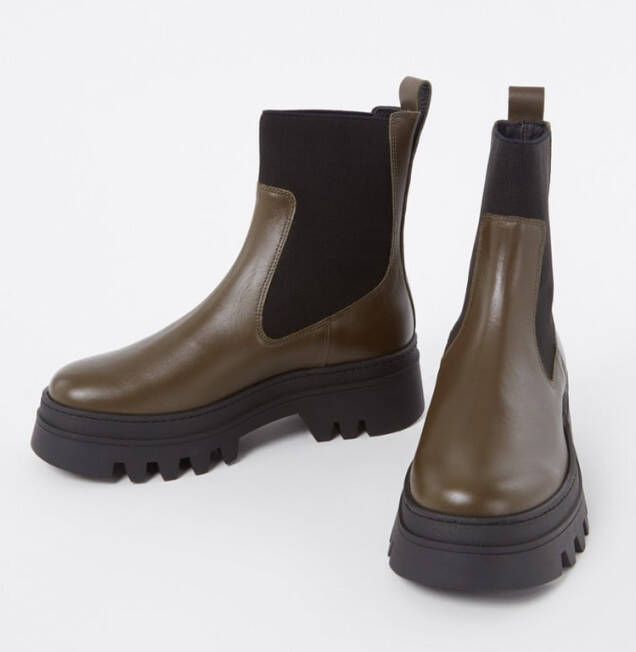 Whistles Hatton chelsea boot van leer Schoenen.nl