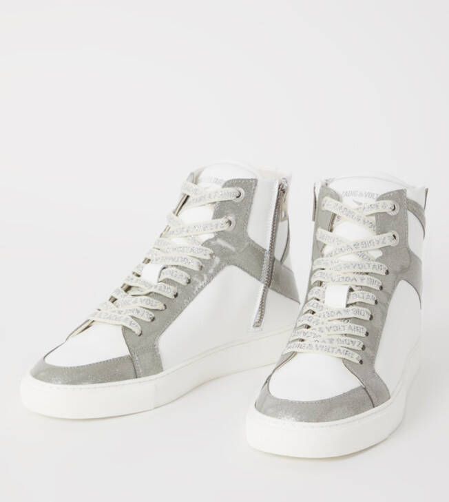 Zadig&Voltaire High Flash Infinity leren sneakers Wit - Foto 2