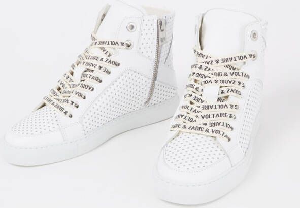 Zadig&Voltaire High Flash sneaker van kalfsleer