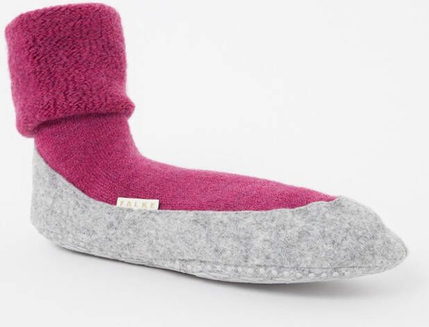 Falke Cosyshoe pantoffel in scheerwolblend met anti-slip