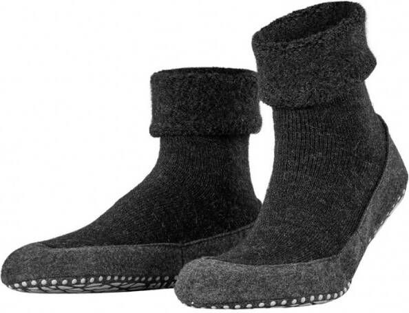 Falke Cosyshoe pantoffel in wolblend met anti slip