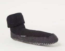 Falke Cosyshoes Pantoffels Anti Slip Sok Lichtgrijs Middengrijs - Foto 4