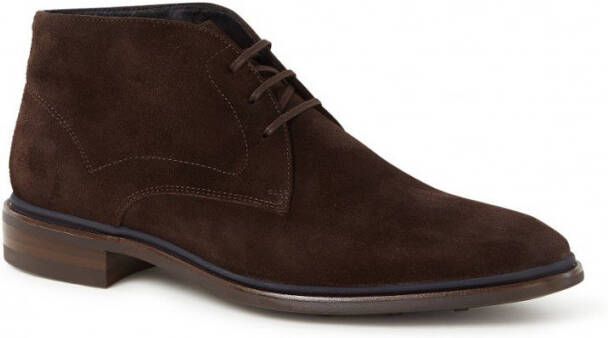 Floris van Bommel Chukka veterschoenen van suède